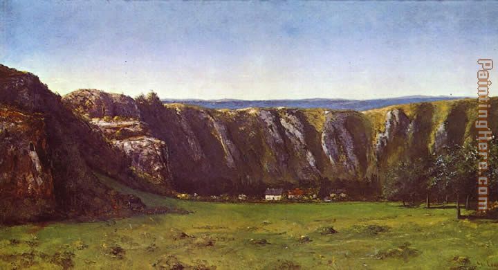 Gustave Courbet The rock of ten hours at Ornans